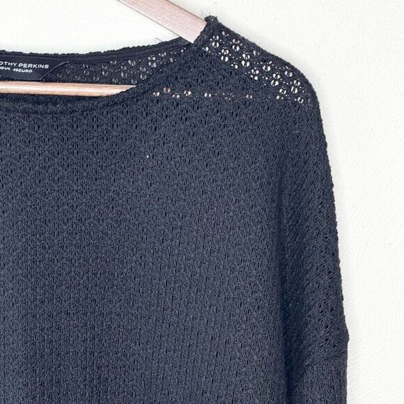 Dorothy Perkins Crew Neck Knitted Sweater in Black - Women’s EU 46 / UK 18 / US - Picture 5 of 9